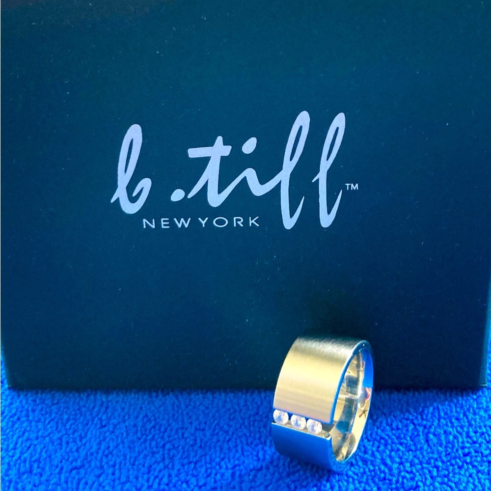 B. Tiff NY Ring Stainless Steel Size 7